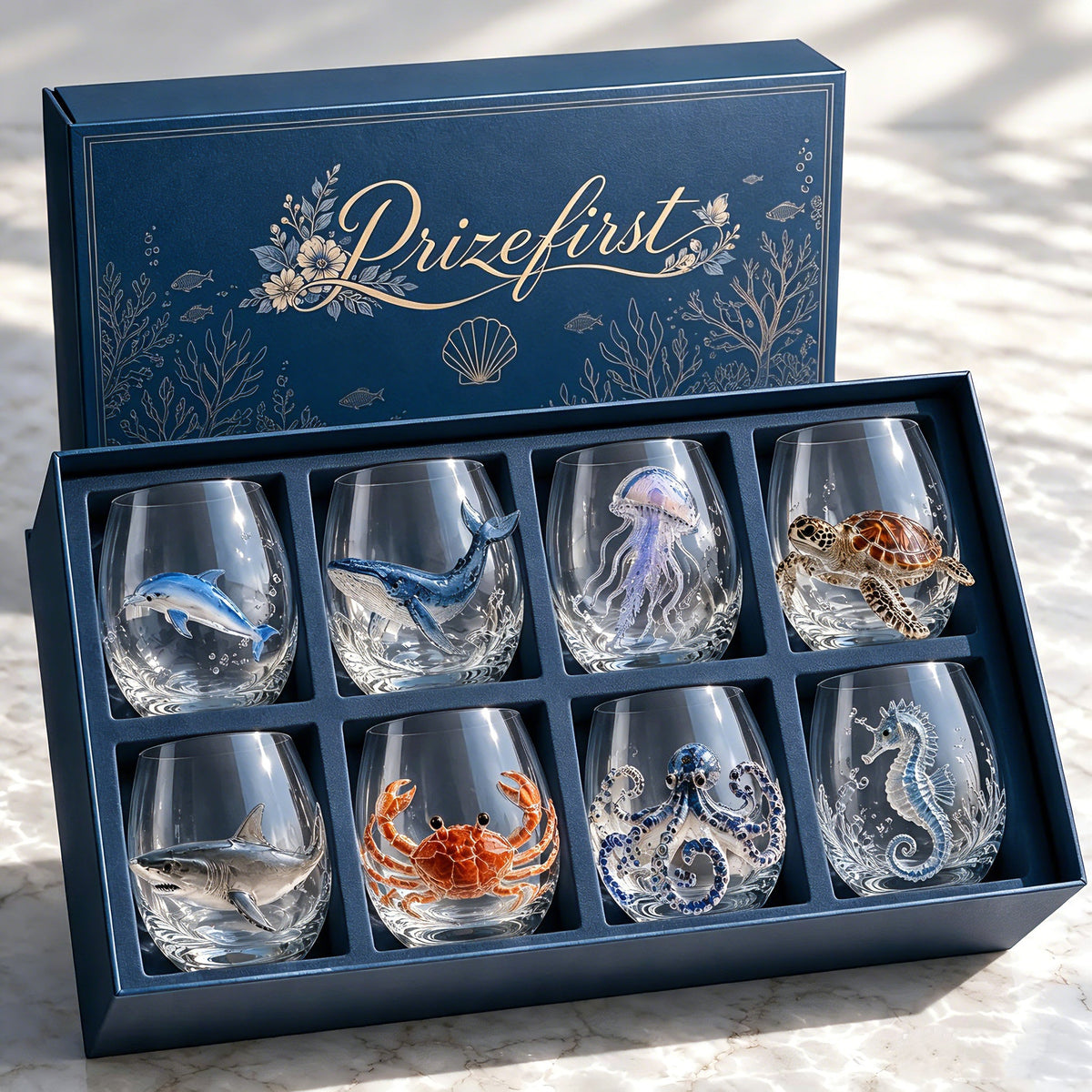 🔥Last Day 50% OFF-🌊Artisanal Blue Ringed Octopus Glassware