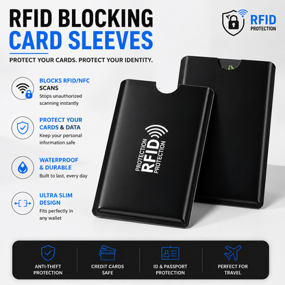 🔥8 Counts RFID Blocking Sleeves Set