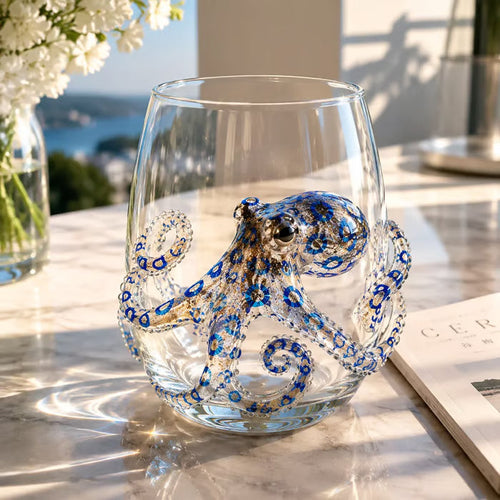 🔥Last Day 50% OFF-🌊Artisanal Blue Ringed Octopus Glassware